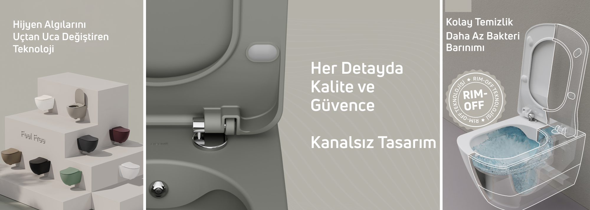 Creavit Free kanalsız klozetler tanıtım banneri