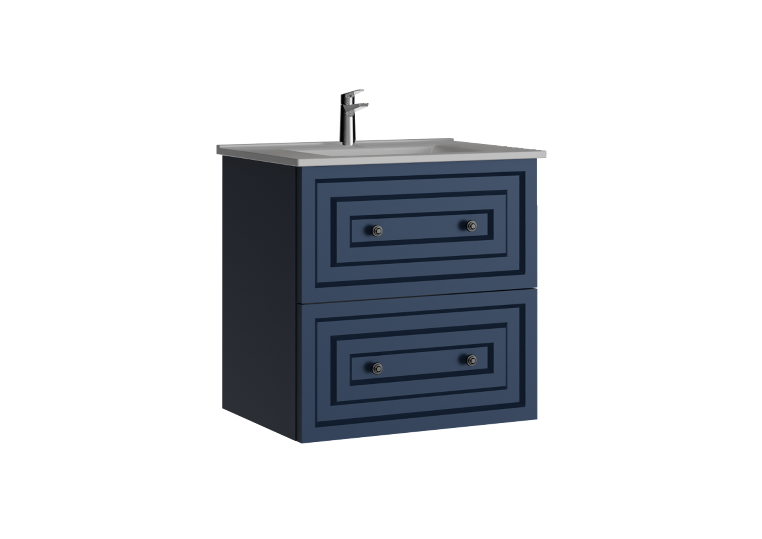 Kayra 60cm Çekmeceli Mat Siyah